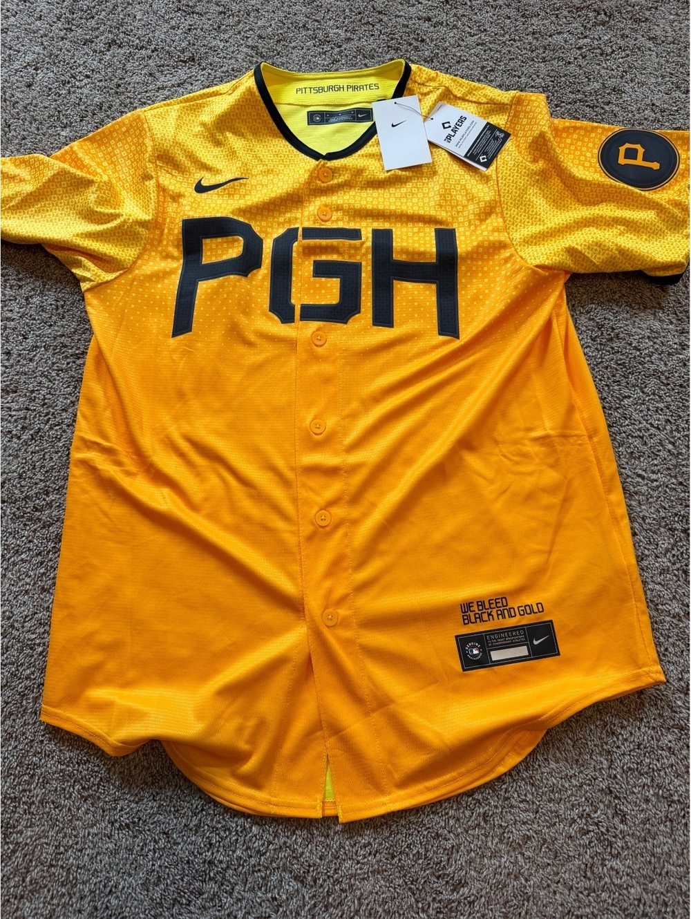 Nike Pittsburgh Pirates Roberto Clemente #21 Baseball Jersey Medium